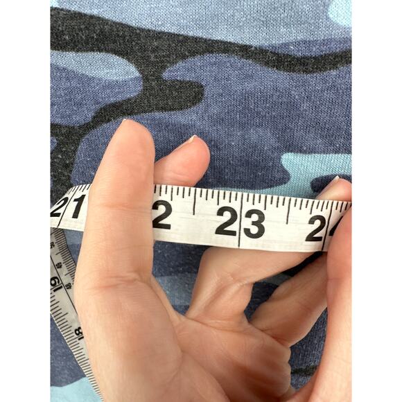 80s Vintage Shirt Mens Medium Blue Camouflage Globemaster Air Force Boeing Plane - Picture 8 of 8